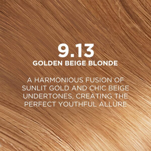 L'Oreal Paris Excellence Fashion Highlights Hair Color 9.13 Golden Beige Blonde (172 ml) - L'Oreal Paris