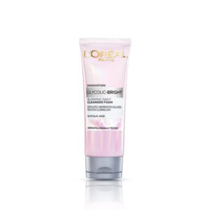 L'Oréal Paris Glycolic Bright Daily Foaming Face Cleanser, 50ml | Glycolic Acid Face Wash for Dull Skin | Daily Glowing Facial Cleanser