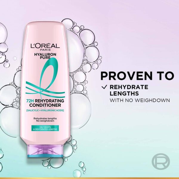 L'Oreal Paris Hyaluron Pure 72H Rehydrating Conditioner (175 ml) - L'Oreal Paris