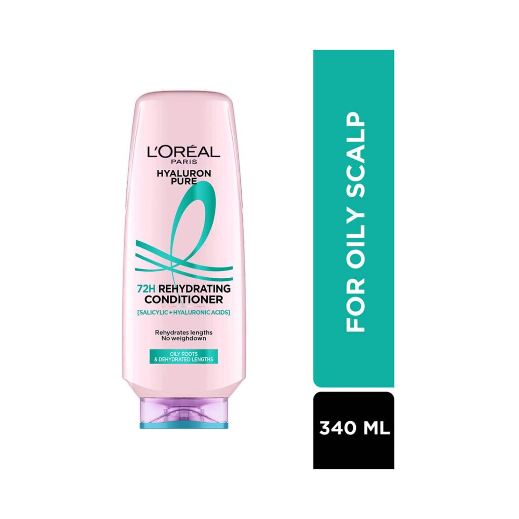 L'Oreal Paris Hyaluron Pure 72H Rehydrating Conditioner (340 ml) - L'Oreal Paris