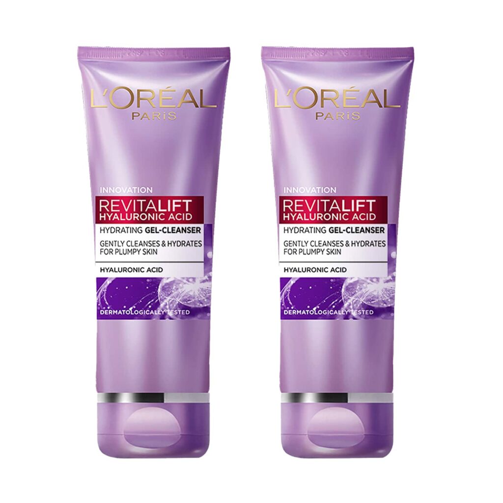 L'Oreal Paris Hyaluronic Acid Gentle Foaming Gel Cleanser (Pack of 2) - L'Oreal Paris