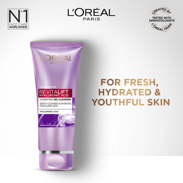 L'Oreal Paris Hyaluronic Acid Plump Skin Combo - Pack of 2 (Cleanser & Serum) - L'Oreal Paris
