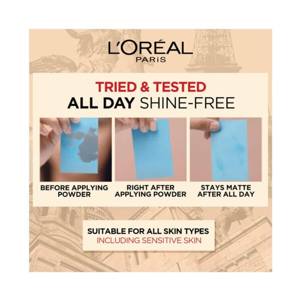 L'Oreal Paris Infallible 24H Oil Killer High Coverage Compact Powder SPF 32 PA +++ - 95 Light Linen (6g) - L'Oreal Paris