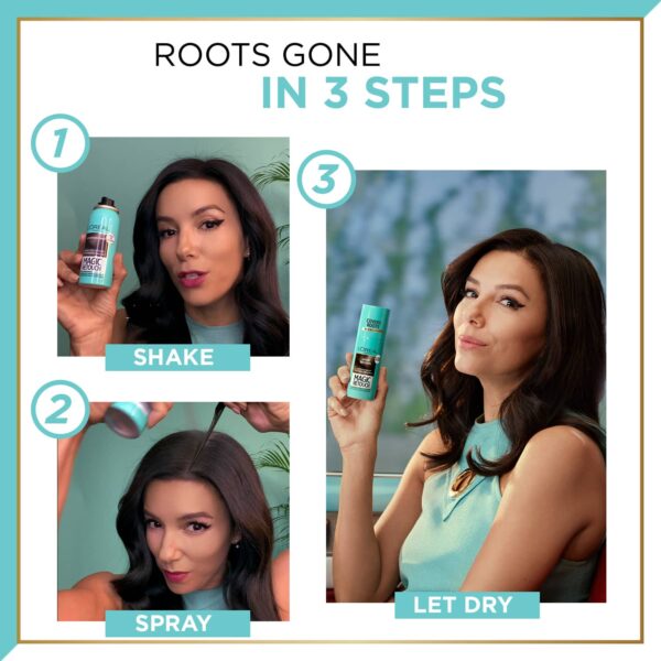 L'Oreal Paris Magic Retouch Root Touch Up Hair Color Spray - 1 Black (75ml) - L'Oreal Paris