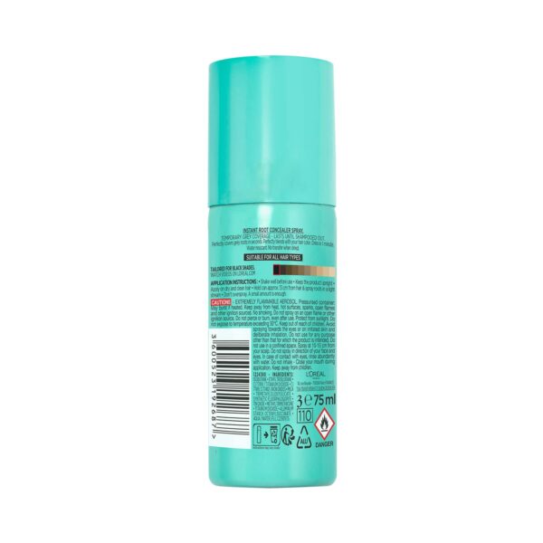 L'Oreal Paris Magic Retouch Root Touch Up Hair Color Spray - 1 Black (75ml) - L'Oreal Paris