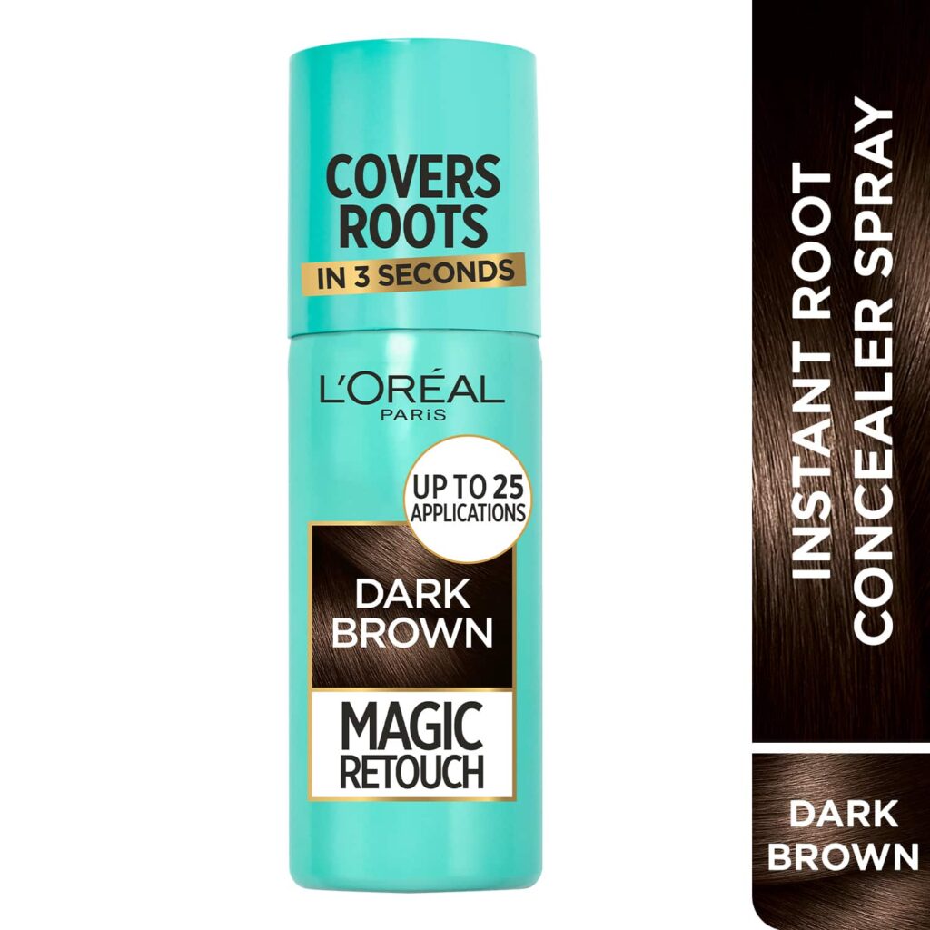 L'Oreal Paris Magic Retouch Root Touch Up Hair Color Spray - 2 Dark Brown (75 ml) - L'Oreal Paris
