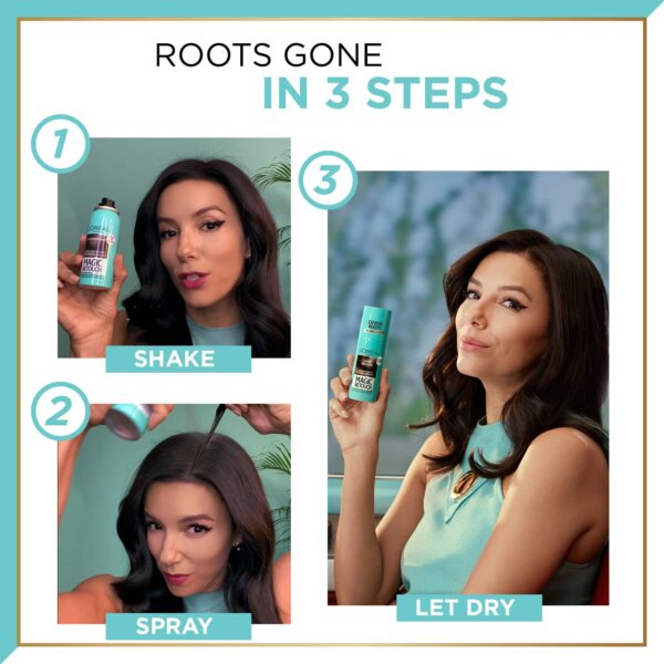 L'Oreal Paris Magic Retouch Root Touch Up Hair Color Spray - 2 Dark Brown (75 ml) - L'Oreal Paris