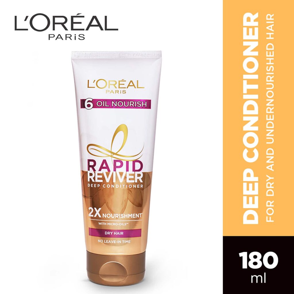 L'Oreal Paris Rapid Reviver 6 Oil Nourish Deep Conditioner, 180ml - L'Oreal Paris