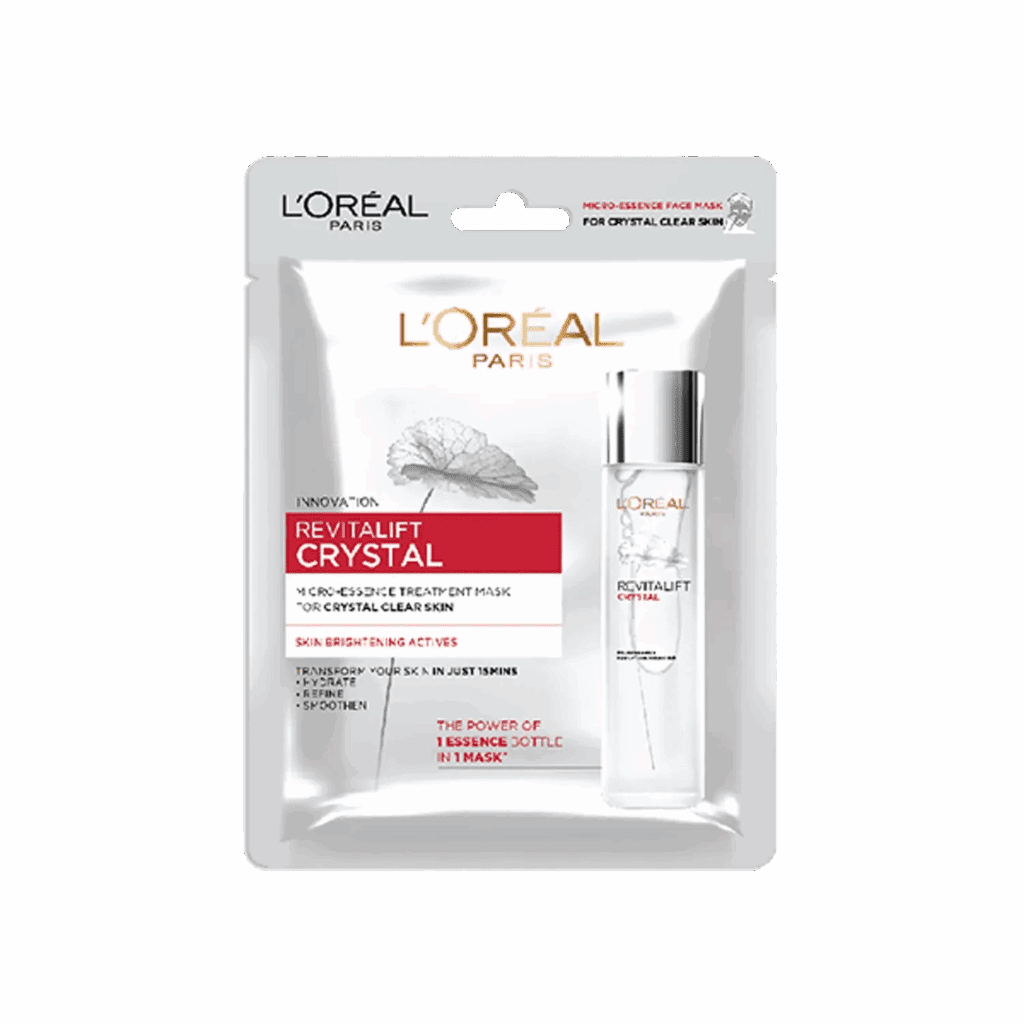 L'Oreal Paris Revitalift Crystal Micro-Essence Sheet Mask, 25G - L'Oreal Paris