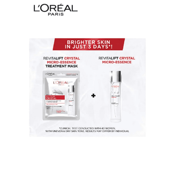 L'Oreal Paris Revitalift Crystal Micro-Essence Sheet Mask, 25G - L'Oreal Paris