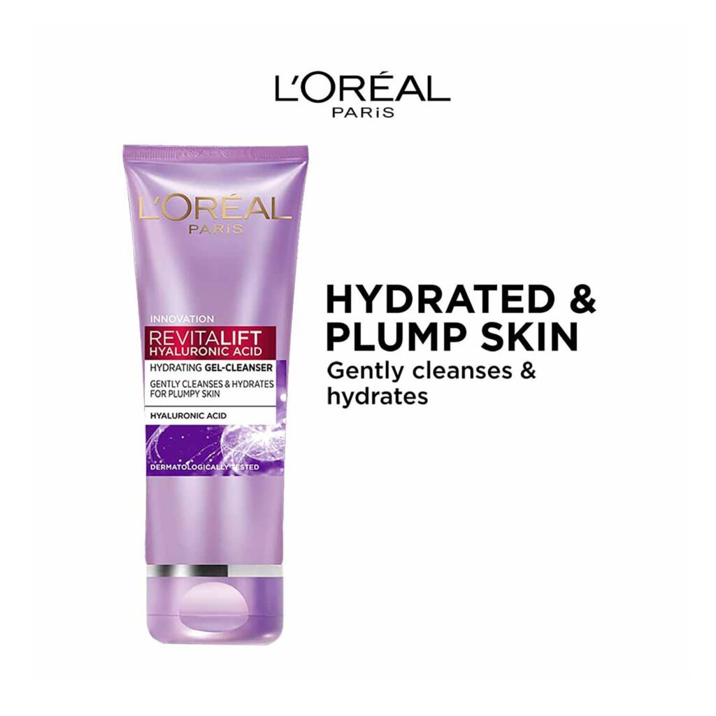 L'Oreal Paris Revitalift Hyaluronic Acid Hydrating Gel Cleanser (100 ml) - L'Oreal Paris