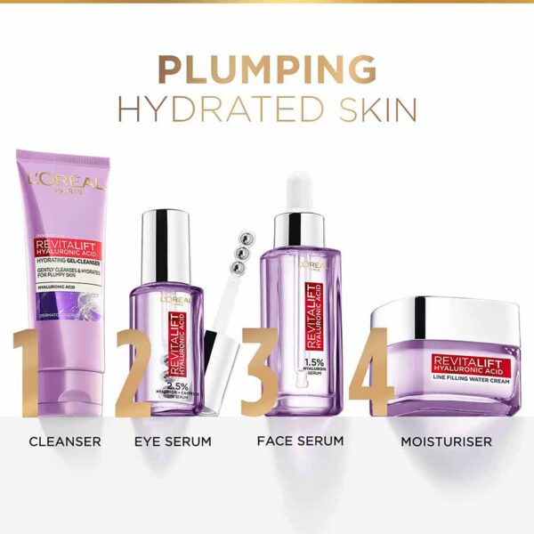 L'Oreal Paris Revitalift Hyaluronic Acid Hydrating Gel Cleanser (100 ml) - L'Oreal Paris