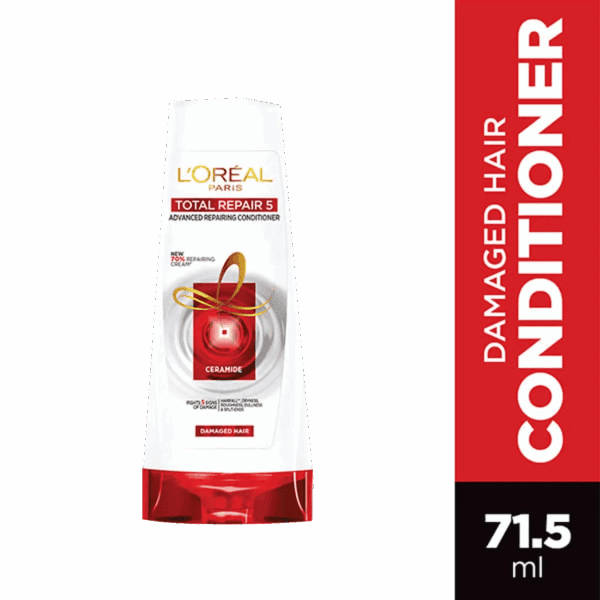 L'Oreal Paris Total Repair 5 Restoring Conditioner with Keratin XS, 71.5ml - L'Oreal Paris