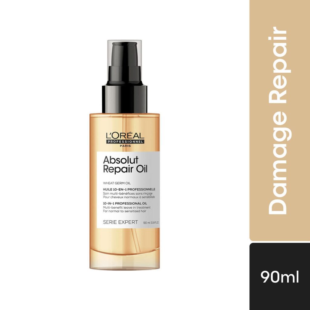 L'OREAL PROFESSIONNEL Absolut Repair 10-in-1 Multi-Benefit Hair Serum For Dry & Damaged Hair (90 ml) - L'OREAL PROFESSIONNEL
