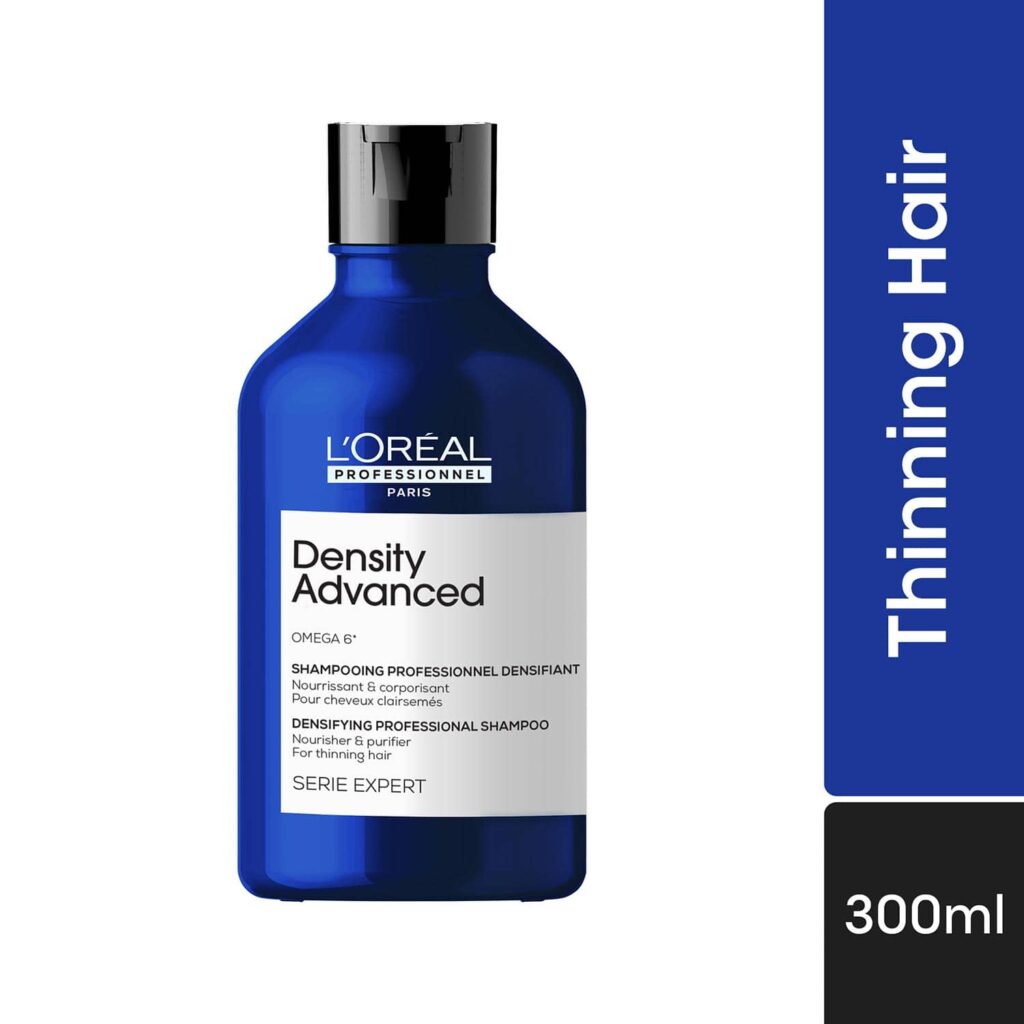 L'OREAL PROFESSIONNEL Density Advanced Shampoo for Thinning Hair (300 ml) Visibly Increases Volume - L'OREAL PROFESSIONNEL