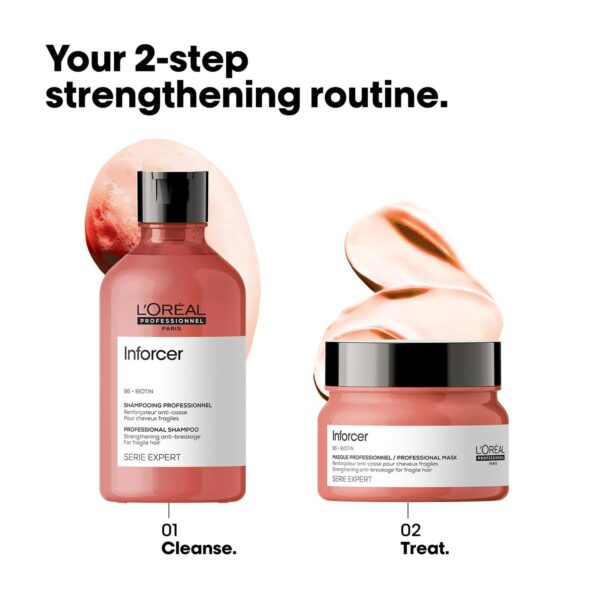 L'OREAL PROFESSIONNEL Inforcer Shampoo for Reduced Hair Breakage (300 ml) With Biotin & Vitamin B6 - L'OREAL PROFESSIONNEL