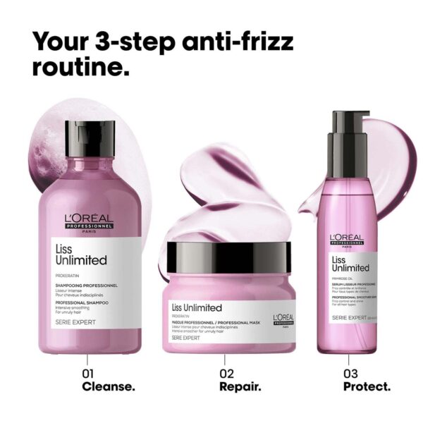 L'OREAL PROFESSIONNEL Liss Unlimited Mask for Frizzy & Unruly Hair (250 ml) With Pro-Keratin - L'OREAL PROFESSIONNEL