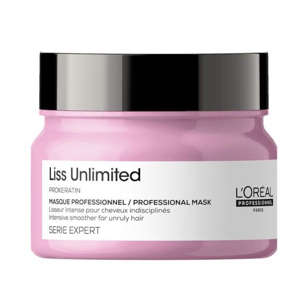 L'OREAL PROFESSIONNEL Liss Unlimited Mask for Frizzy & Unruly Hair (250 ml) With Pro-Keratin - L'OREAL PROFESSIONNEL