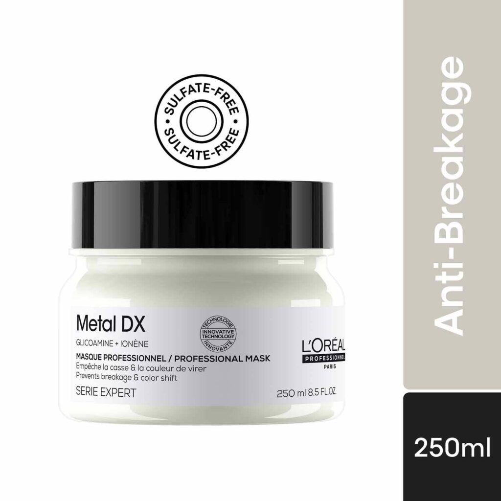 L'OREAL PROFESSIONNEL Metal DX Anti-Deposit Protector Hair Mask For Hair Breakage (250 ml) - L'OREAL PROFESSIONNEL