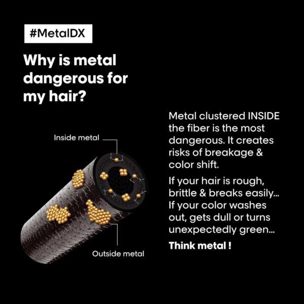 L'OREAL PROFESSIONNEL Metal DX Concentrated Leave-In Serum for Soft & Shiny Hair (50 ml) - L'OREAL PROFESSIONNEL