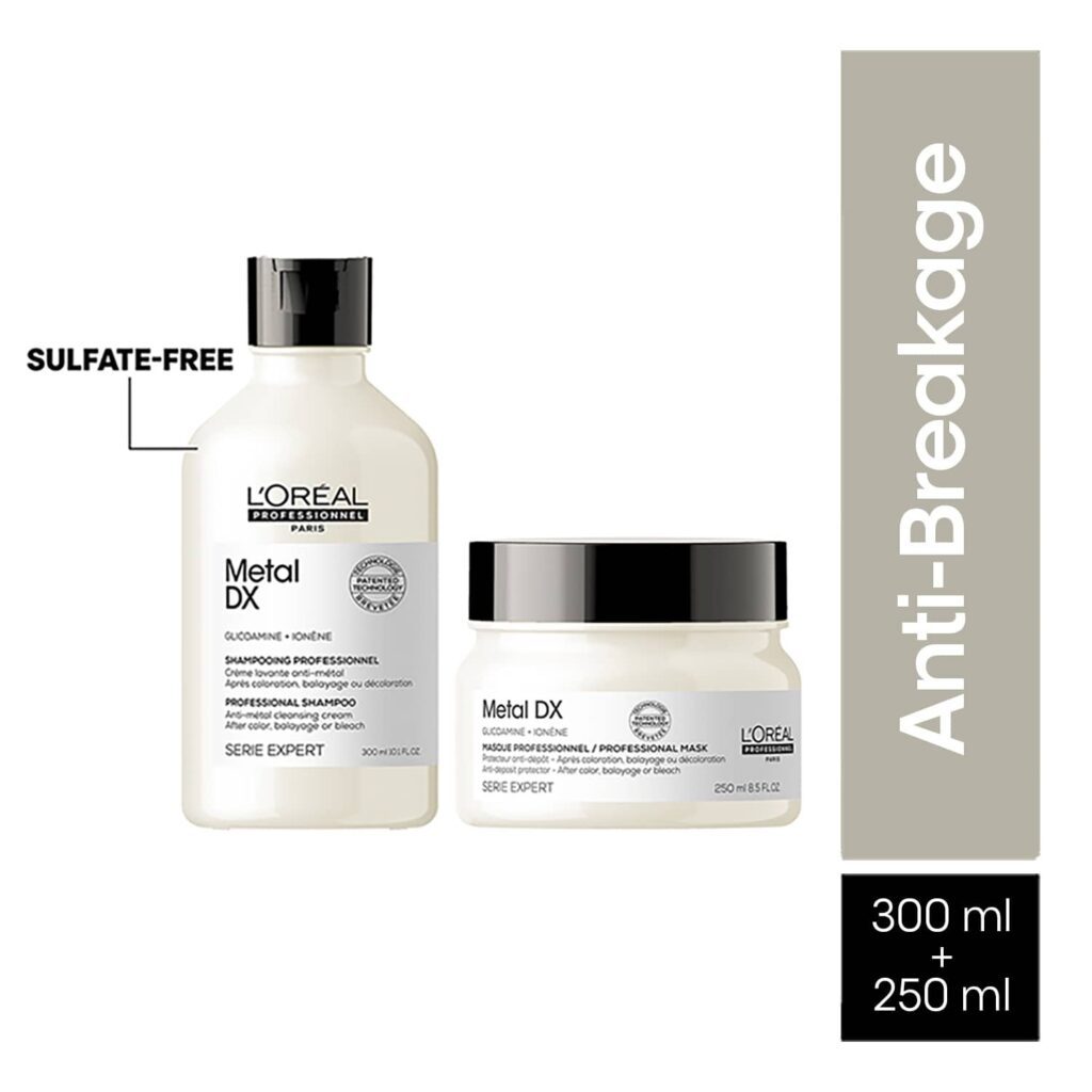 L'Oreal Professionnel Metal Dx Shampoo & Hair Mask Combo Serie Expert (300 ml + 250 ml) - L'OREAL PROFESSIONNEL