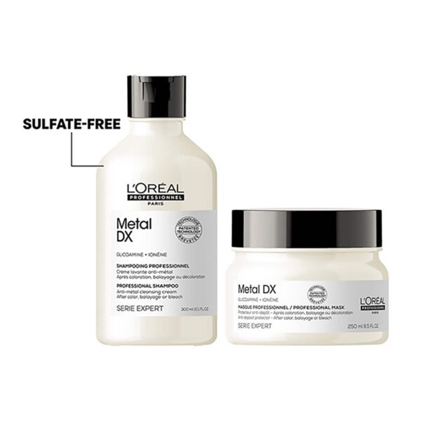 L'Oreal Professionnel Metal Dx Shampoo & Hair Mask Combo Serie Expert (300 ml + 250 ml) - L'OREAL PROFESSIONNEL