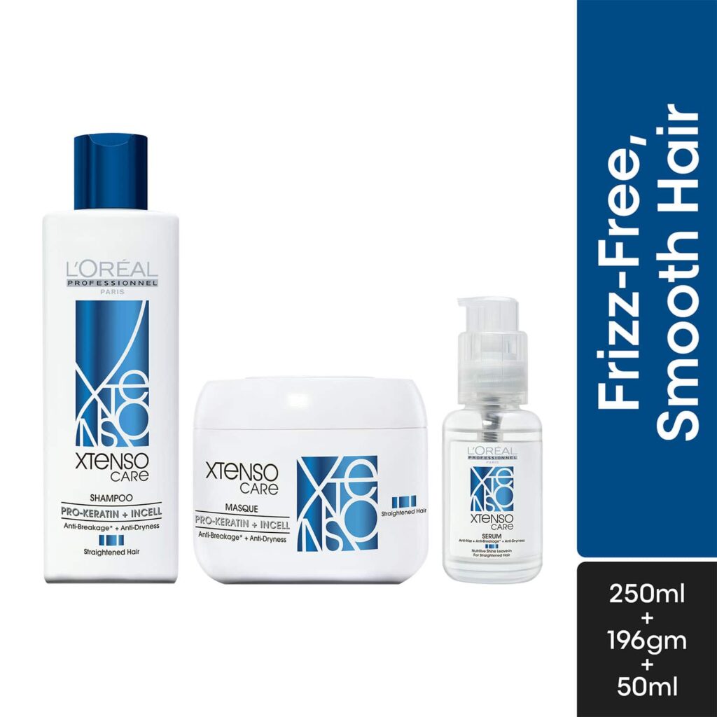 L'OREAL PROFESSIONNEL Pro-Keratine + Incell Shampoo (250 ml), Mask (196g) & Serum (50 ml) Combo - L'OREAL PROFESSIONNEL