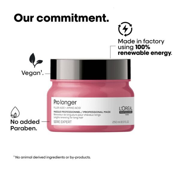 L'OREAL PROFESSIONNEL Pro Longer Mask for Long Hair with Thinned Ends (250 ml) Reduce Split Ends - L'OREAL PROFESSIONNEL
