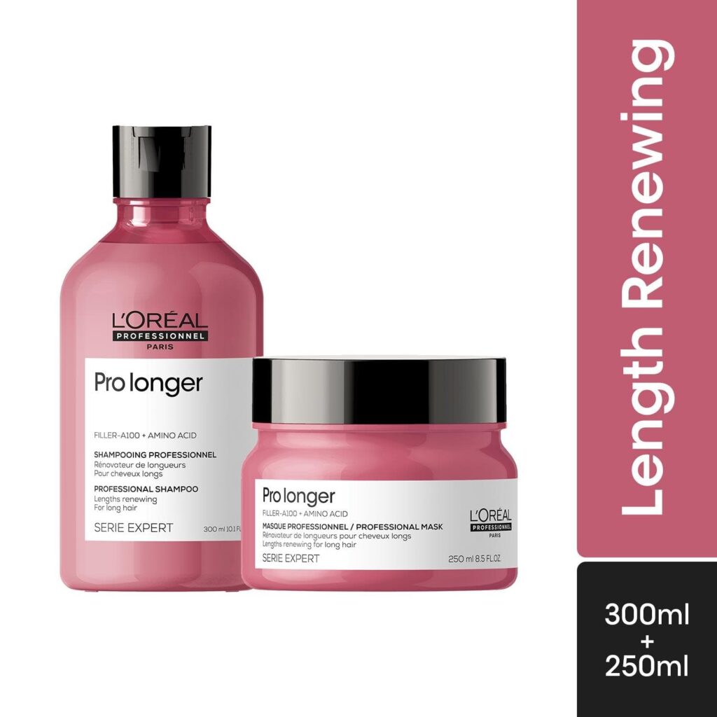 L'OREAL PROFESSIONNEL Pro Longer Shampoo (300 ml), Hair Mask (250 g) Combo For Long Hair & Thin Ends - L'OREAL PROFESSIONNEL