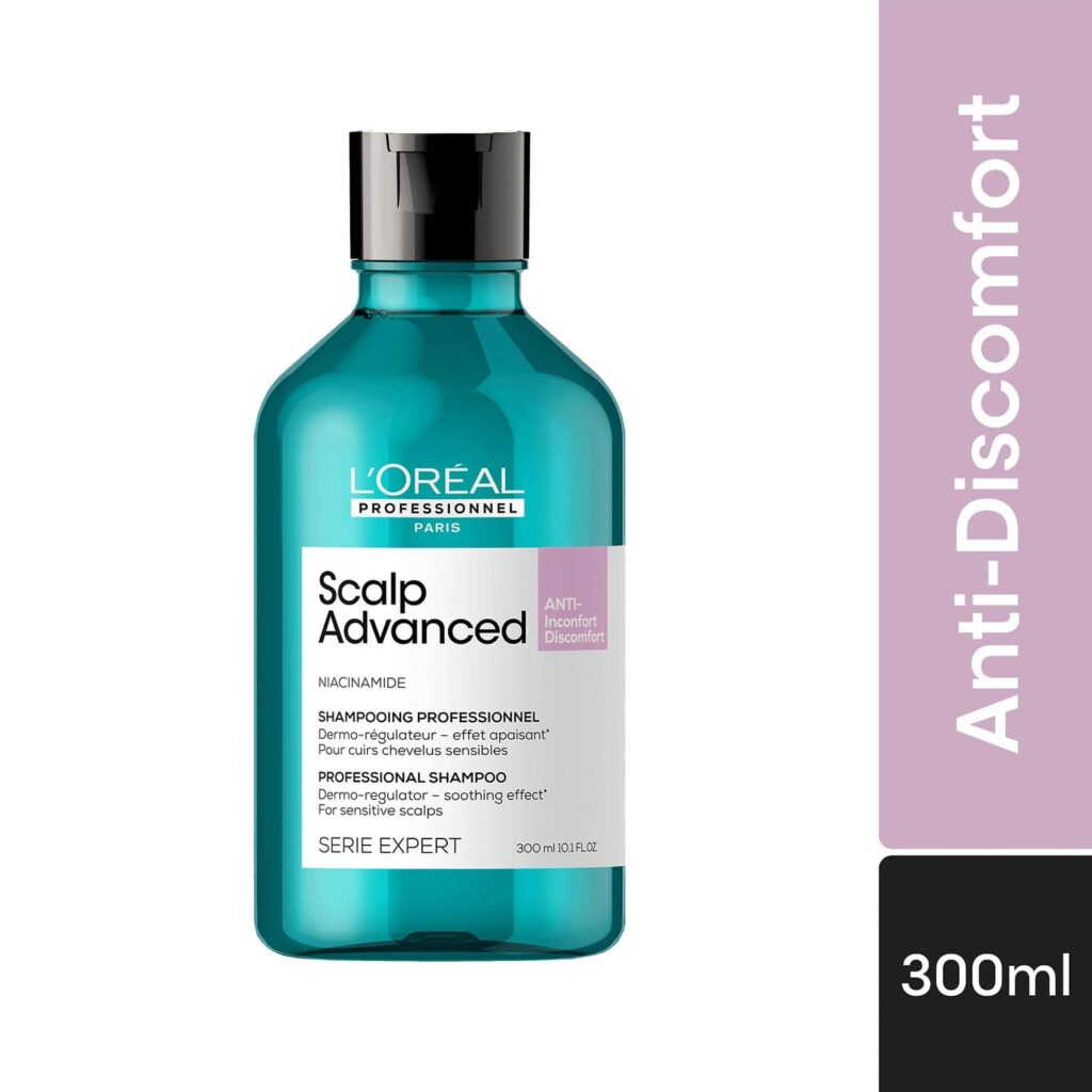 L'OREAL PROFESSIONNEL Scalp Anti-Discomfort Dermo-Regulator Shampoo (300 ml) for Sensitive Scalp - L'OREAL PROFESSIONNEL