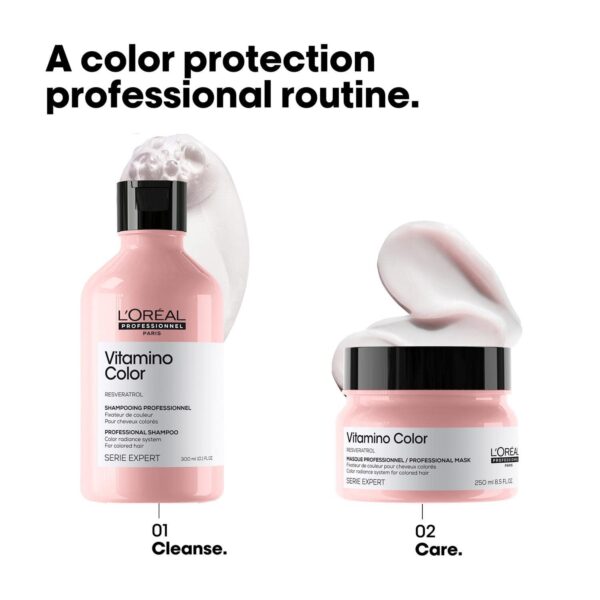 L'OREAL PROFESSIONNEL Vitamino Color Shampoo(300 ml) & Hair Mask (250 g) Color-Treated Hair - L'OREAL PROFESSIONNEL