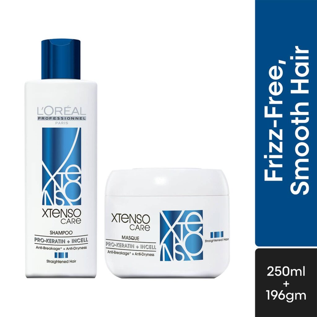 L'OREAL PROFESSIONNEL X-Tenso Care Pro-Keratine + Incell Shampoo (250 ml) & Mask (196 g) - L'OREAL PROFESSIONNEL