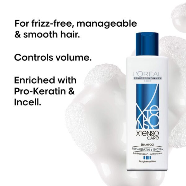 L'OREAL PROFESSIONNEL Xtenso Care Shampoo For Frizz-Free, Smooth & Manageable Hair (250 ml) - L'OREAL PROFESSIONNEL