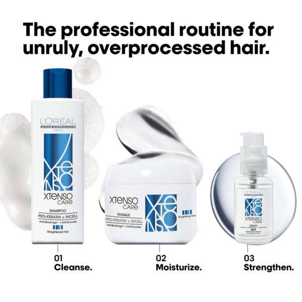 L'OREAL PROFESSIONNEL Xtenso Care Shampoo For Frizz-Free, Smooth & Manageable Hair (250 ml) - L'OREAL PROFESSIONNEL