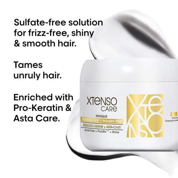 L'OREAL PROFESSIONNEL Xtenso Care Sulfate-Free Masque For Frizz-Free & Shiny Hair (196 g) - L'OREAL PROFESSIONNEL