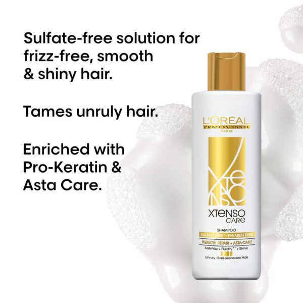 L'OREAL PROFESSIONNEL Xtenso Care Sulfate-Free Shampoo For Frizz-Free & Shiny Hair (250 ml) - L'OREAL PROFESSIONNEL