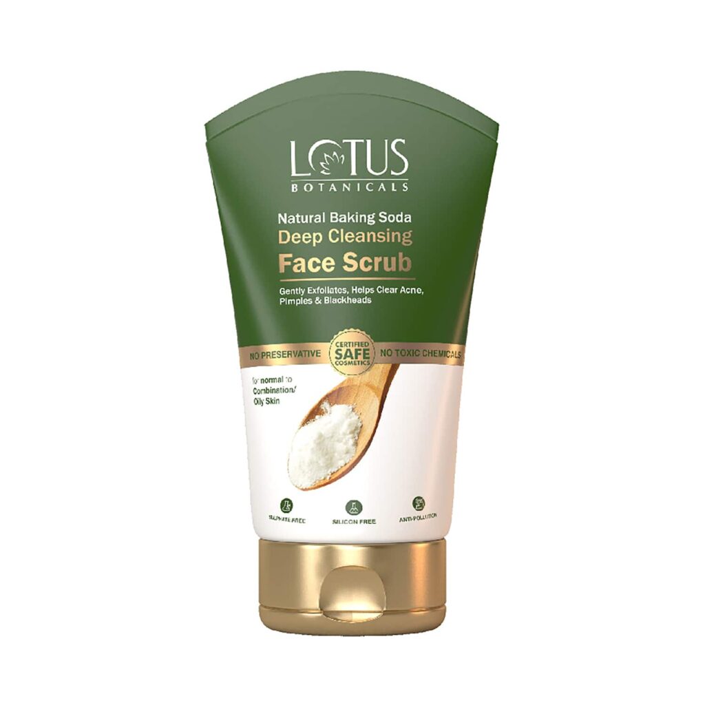Lotus Botanicals Baking Soda Deep Cleansing Face Scrub (100g) - Lotus Botanicals