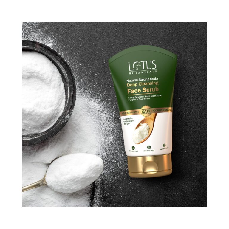Lotus Botanicals Baking Soda Deep Cleansing Face Scrub (100g) - Lotus Botanicals