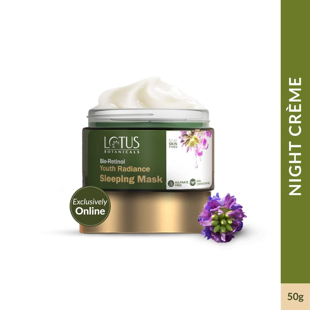 Lotus Botanicals Bio Retinol Youth Radiance Sleeping Mask (50g) - Lotus Botanicals