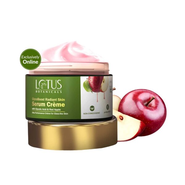 Lotus Botanicals GlycoBoost Radiant Skin Serum Creme & Glycolic Acid (50 g) - Lotus Botanicals