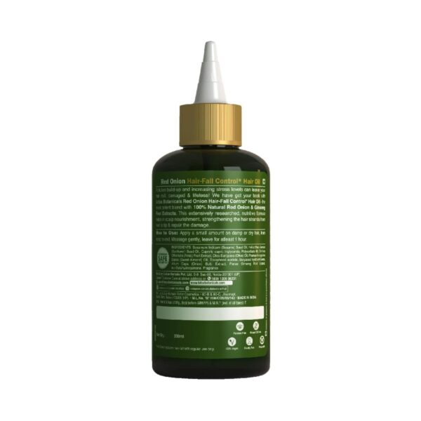 Lotus Botanicals Red Onion Hair Fall Control Hair Oil (200ml) - Lotus Botanicals