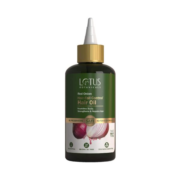 Lotus Botanicals Red Onion Hair Fall Control Hair Oil (200ml) - Lotus Botanicals