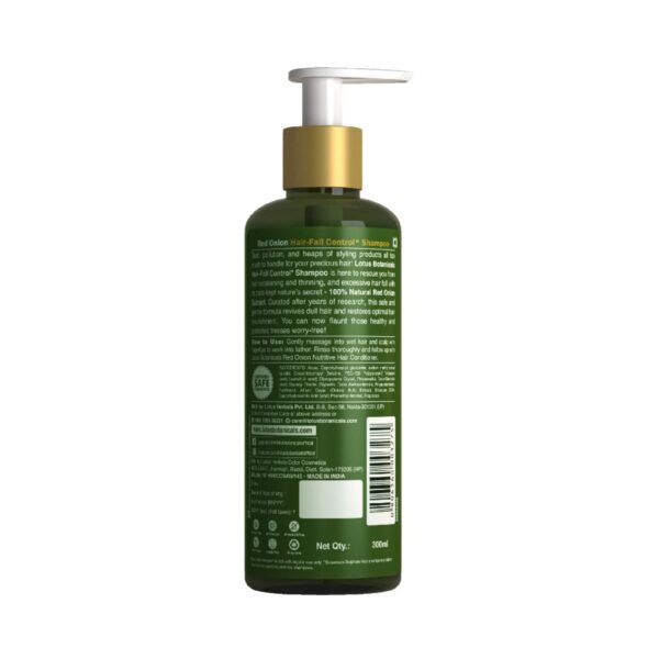 Lotus Botanicals Red Onion Hair Fall Control Shampoo (300ml) - Lotus Botanicals
