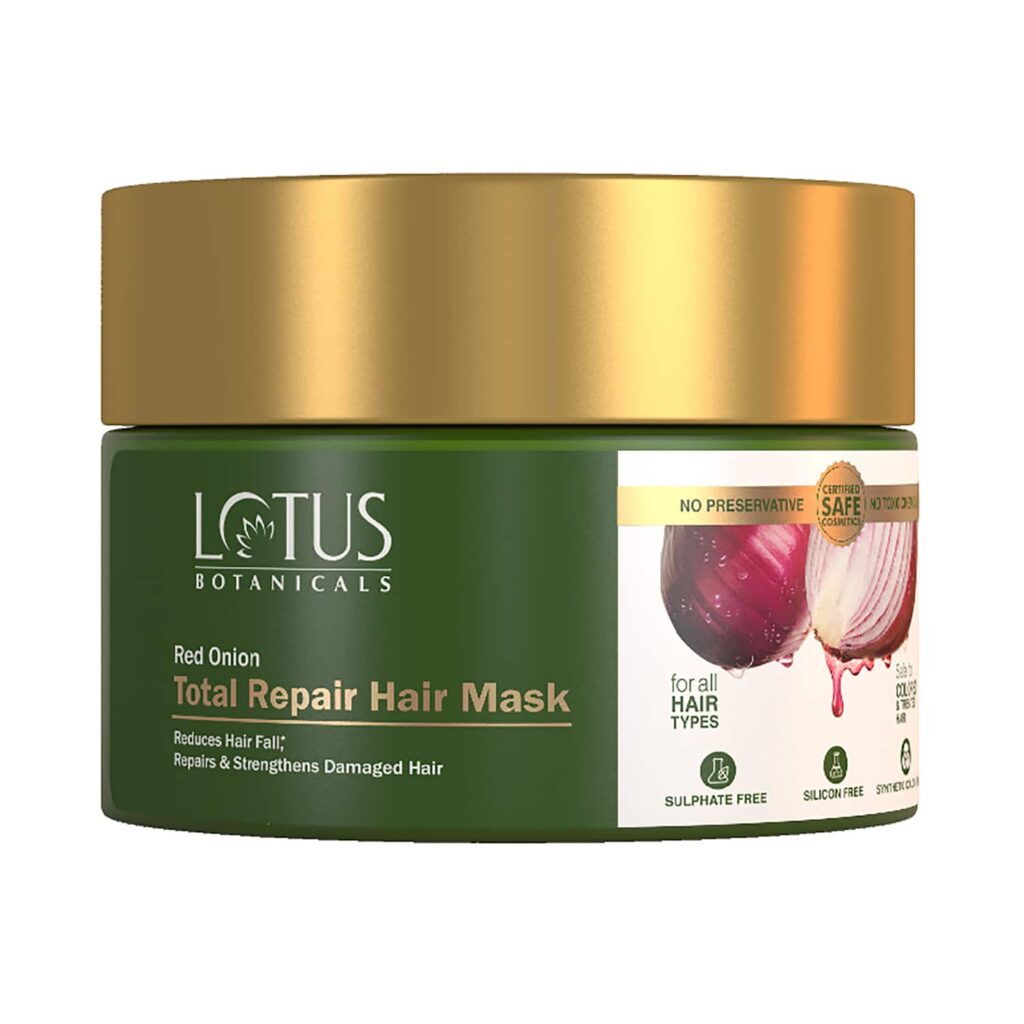 Lotus Botanicals Red Onion Total Repair Hair Mask (200g) - Lotus Botanicals