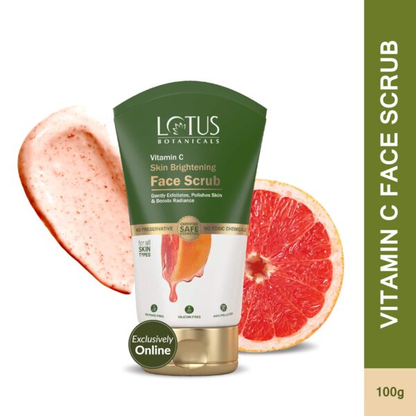 Lotus Botanicals Skin Brightening Face Scrub (100g) - Lotus Botanicals