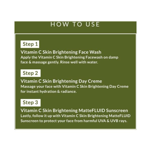 Lotus Botanicals Skin Brightening Vitamin C Face Care Mini Kit All Skin Types (3 pcs) - Lotus Botanicals