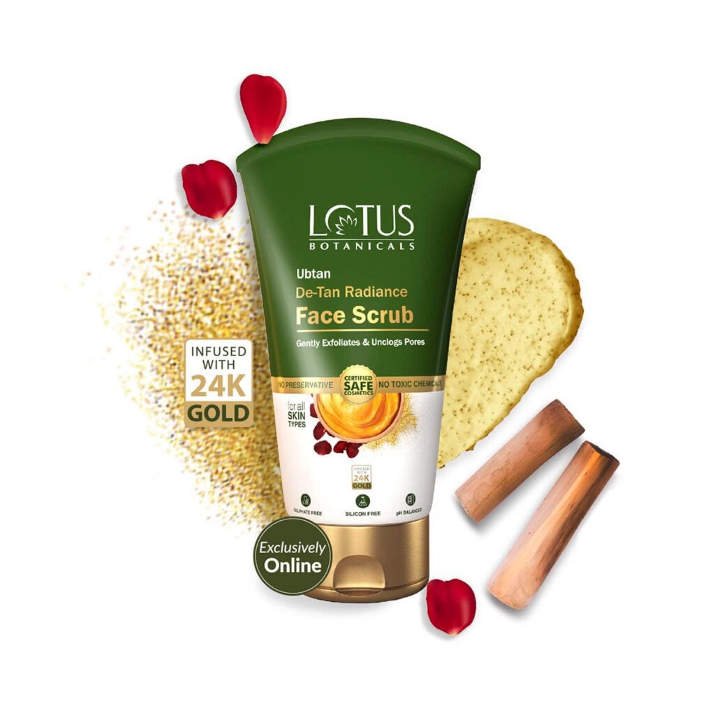 Lotus Botanicals Ubtan De-Tan Radiance Face Scrub (100g) - Lotus Botanicals