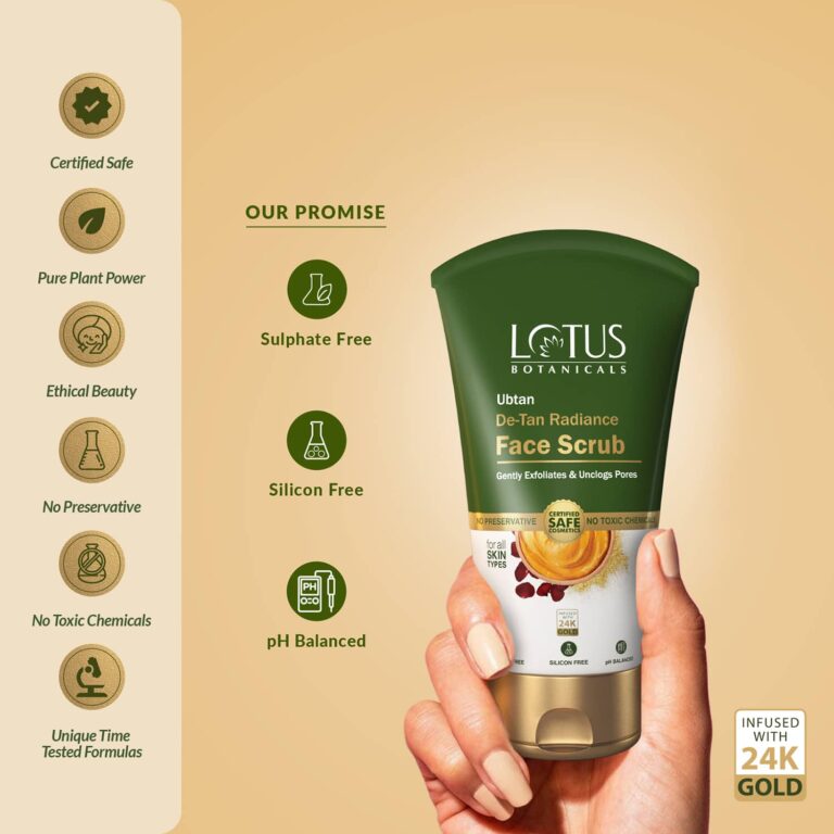 Lotus Botanicals Ubtan De-Tan Radiance Face Scrub (100g) - Lotus Botanicals