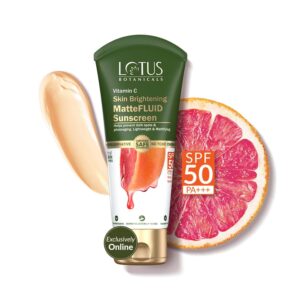 Lotus Botanicals Vitamin C Matte Fluid Sunscreen (75g) - Lotus Botanicals