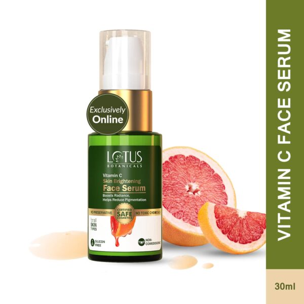 Lotus Botanicals Vitamin C Skin Brightening Face Serum (30ml) - Lotus Botanicals